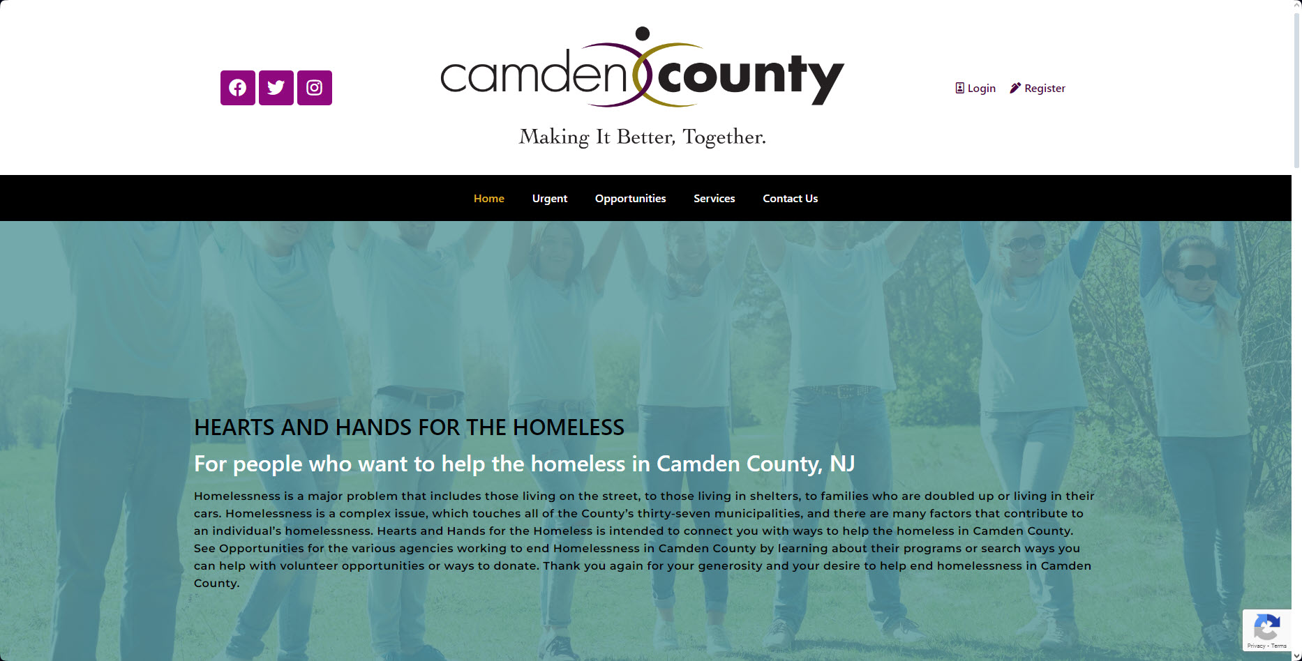 Camden County Hearts Hands Homeless